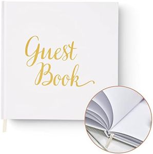 Your Perfect Day Wedding Guest Book - Elegant Guest Book Wedding Reception, Baby Shower Guest Book, Polaroid Guest Book for Wedding and Special Events, Wedding Guest Book Polaroid Pictures (White&Gold)