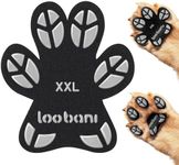 Dog Paw Protector for Senior Dogs - Anti-Slip Dog Paw Pads for Dogs Traction on Hardwood Floors, Paw Grips Stickers with Stronger Adhesive for Slippery Floors, 12 Sets (48pcs) Leaf Black XXL