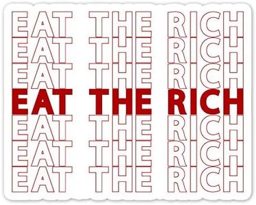 Bargain Max Decals Eat The Rich Window Laptop Car Sticker 6"