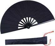 Folding Fan Black Large Hand Fan Ch