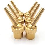 QLLUCKLY 6pcs 1/2" DN15 Brass Fountain Nozzle Adjustable Direction Jet Water Spray Head for Landscaping Use