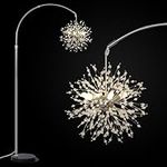 Crystal Arc Floor Lamps for Living 