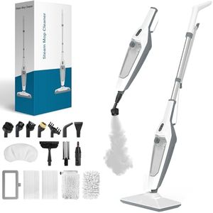 PEEH Steam Mop for Floor Cleaning, 12 in 1 Handheld Steam Cleaner for Home, Floor Steamer for Hardwood Windows Tile Laminate Shutter & Clothes with Attachments (Grey)