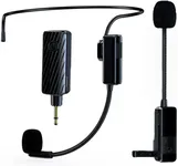 Katotey Head Microphone Wireless, Head Sets with Microphones, Bluetooth Headset Mic Ideal for Speakers PA System Voice Amplifier Wireless Microphone for Teacher, Tour Guides, Fitness Instructor