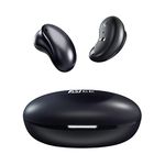 MEE audio Pebbles True Wireless Earbuds - Bluetooth 5.3 Low Profile in Ear Lightweight Headphones with Headset Microphone & Call Noise Reduction for Gym, Workout, Sport, Gaming, Onyx