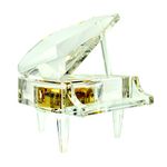 Mini Crystal Piano Music Box – Clockwork Mechanical Piano Music Jewelry Box Classical Sweet Gift (Canon)