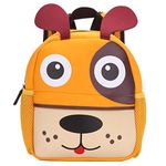 BAIGIO Children's Backpack Waterproof Nursery Bag Toddler Kids School Bag with Animal Design (Dog, S)