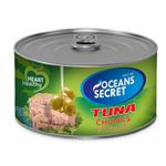 Oceans Secret Tuna Chunks in Olive Oil, Salt, and Water 180g | Immunity Booster | Superfood | Provides Natural Flavour | Contain Essential Nutrients | Store in Cool and Dry Place