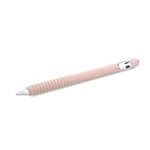kwmobile Silicone Skin Compatible With Apple Pencil (1. Gen) - Skin Soft Flexible Sleeve Grip Protective Cover for Tablet Pen - Dusty Pink
