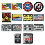 14er Tactical Top Gun Maverick and Goose Patches | Airsoft Patches, Pilot Patches, US Military Patches | Morale Patches for Backpacks, Flight Patches for Jackets | Tactical Patches Bundle (14-pack)