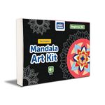 Mini Leaves Wooden Mandala Painting Kit Tea Coasters Rangoli Art and Craft Kit for Girls Boys 9-12 Years Coaster DIY Kit- Set of 6, Size: 10 x 10 CM