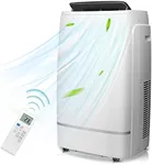 Antarctic Star 3-in-1 12000BTU Portable Air Conditioner Remote Control Cools up to 200-270Sq.Ft 24H Timer 61℉-90℉ Quiet Operation for Home Office and Restaurant Window Kit Include