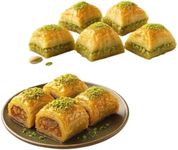 Andy Anand Chocolatier Sugar Free Baklava - Turkish Baklava Pastry With Nuts, Delicious Edible Gift Box with Pistachio, Walnut & Hazelnut, Gourmet Assorted Flavor Snack Box (26 Pcs, 8.8 Oz)