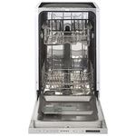 Stoves SDW45 Fully Integrated Slimline Dishwasher - Silver Control Panel with Fixed Door Fixing Kit