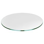 Dulles Glass 27'' Round Glass Table Top - Tempered - 1/4" Thick Glass - Flat Polished Glass