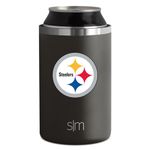 Simple Modern Officially Licensed NFL Pittsburgh Steelers Gifts for Men, Women, Dads, Fathers Day | Insulated Ranger Can Cooler for Standard 12oz Cans - Beer, Seltzer, and Soda