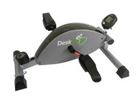 DeskCycle2, Height Adjustable, Premium Quality Magnetic Resistance. Low Profile, Whisper Quiet, Mini Exercise Bike - Grey