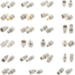 exgoofit RF Coaxial Adapter Set, 23 Type UHF Adapter Kits, Mini UHF Adapter, PL259 to SMA/BNC/MCX/FME/F/TNC Connector for Ham Radio, CB Radio Antenna Adapter