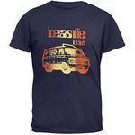 FEA Men's Beastie Boys Adult Short Sleeve T-Shirt, Navy, XXL