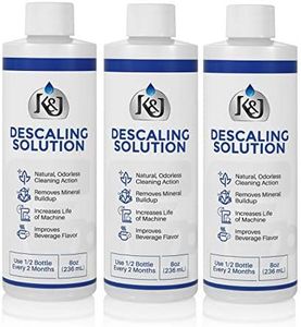 K&J 3-Pack Universal Descaling Solution - USA MADE - Descaler for Keurig, Cuisinart, Breville, Kitchenaid, Nespresso, Delonghi, Krups, and all other coffee brewers