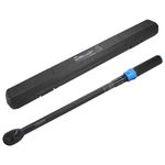 1/2-Inch Drive Click Torque Wrench, Dual-Direction Click Professional Torque Wrench 25-250FT.LB/33.9-339N.M, Dual Range Scales Graduated in FT.LB and N.M, Blue