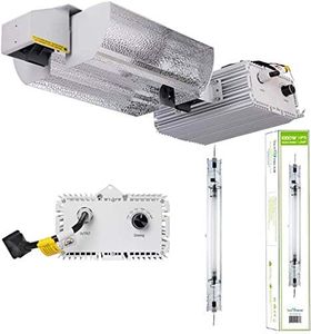 SunStream 1000 Watt DE Double Ended HID Grow Light System Kits, With DE HPS Bulb,Ballast fixuter with Controller Option (Open Style Reflector)