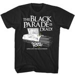 My Chemical Romance The Black Parade Is Dead Adult Black Short Sleeve T Shirt Emo Rock Graphic Tees, Black, Small