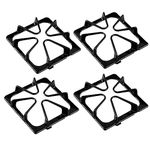 W10447925 Burner Grate Replacement for Whirlpool Stove Parts Kenmore Stove Grate Maytag Gas Range Parts Surface Burner Grate Set Amana Stove Top Grate Inglis Kirkland Gas Cooktop Parts Range Rack 4Pcs