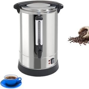 PartyHut 100-Cup XL Commercial Coffee Urn | Stainless Steel Coffee Maker Hot Beverage Dispenser for Catering & Events | Extra Large Commercial Size Coffee Brewer Broiler