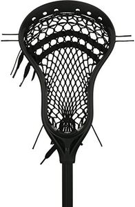 StringKing Complete 2 Junior Boy's Youth Lacrosse Stick (Black/Black)
