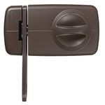 Abus 532740 7030 B Additional Door Lock with Locking Shackle, Brown