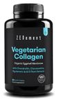 Vegetarian Collagen, from Organic Eggshell Membrane, 120 Capsules | with Glucosamine, Chondroitin, Hyaluronic Acid and Plant Extracts | Joints, Skin and Bones | 100% Natural Ingredients | Zenement
