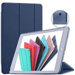 DuraSafe Cases for iPad PRO 10.5 Air 3 [ PRO 10.5 Inch Air 3rd Gen ] A1701 A1709 A1852 A2152 A2123 A2153 A2154 Trifold Hard Smart PC Translucent Back Cover - Navy Blue