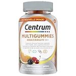 Centrum MultiGummies, Adult 50 Plus Multivitamins/Minerals Gummies for Men & Women 50+, Cherry, Berry, and Orange Flavour, 130 Gummies