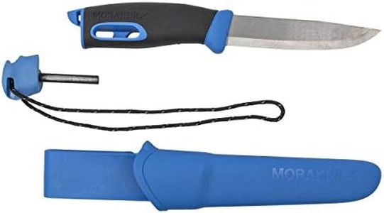 Morakniv Companion Spark Sandvik Stainless Steel Fixed-Blade Knife with Sheath and Fire Starter, 3.9 Inch
