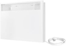 Stelpro PLUG-IN Ultra-Quiet Convector Heater – 1500W, 120V, Built-In Programmable Thermostat with LCD, Cool-Touch Safety, Rounded Steel Housing, Quiet Operation (ASHC1501PW) - White