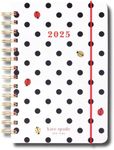 Kate Spade New York Medium 12 Month 2025 Planner Monthly and Weekly Spreads, Sticker Sheel, Note Pages, Pocket and Hardcover (Ladybug Dot)