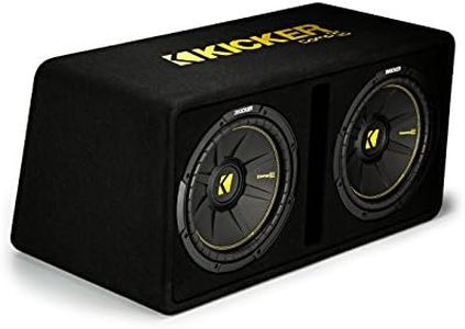 Kicker 44DCWC122 Dual CompC 12" Subwoofers in Vented Enclosure 2-Ohm