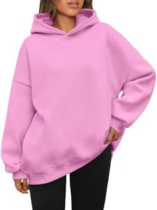 AUTOMET Womens Oversized Hoodies Fleece Sweatshirts Hooded Pullover 2023 Fashion Fall Clothes Trendy Outfits Winter Sweater, Pink, Small