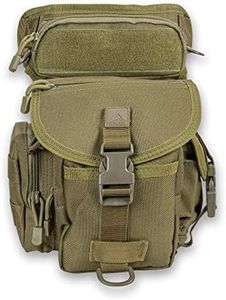 Alpine Innovations Voyager Leg Bag Strong Weather Proof Cardura Outer Shell | For Hunting or Hiking | Adjustable Waist & Drop Leg Strap | Olive Green