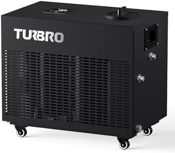 TURBRO 1 HP 9,300BTU, Cold Plunge Chiller, Smart Ice Bath Water Chiller with Schedule Timer, Dual Filters and Ozone Generator, Wheels, Handles, Insulated Pipes, for Athlete Recovery and Therapy, F85