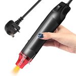 Luatuer Heat Gun, Mini Hot Air Portable Multi-Function Hand-held Electric Tool for DIY Craft Embossing, Shrink Wrapping, Drying Paint & Phone Repair, Black997, 5.2 x 8.4 x 26.8 cm