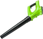 Greenworks Cordless Leaf Blower, Lightweight Axial Battery Leaf Blower 161km/h 9.4m3/min WITHOUT 24V Battery & Charger, Electric Leaf Blower Cordless Garden Blower, 3 Year Guarantee G24AB