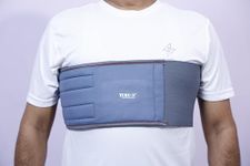 TURION Rib Belt/Chest Binder, Support for rib mussles pain, Support for chest bone support also-Universal Size