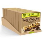 Nature Valley Sweet & Salty Nut Dark Chocolate With Nuts Cereal Bars 4 x 30g (Pack of 8, total 32 Bars)