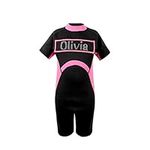 Varsany Girls Personalised Wetsuit - Warm, Thicken, Long Leash Zipper Neoprene Swimsuit for Kids - Best Choice for Snorkelling, Swimming, Surfing - DivingSuit for Childrens Ages 7-14