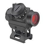 UUQ Airsoft Red Dot Sight for Rifle - 1X22mm 3 MOA 11 Brightness Micro Reflex Scope with 1" Riser Mount for Cowitness with Iron Sights. This Optic Suitable for Rifles and Shotguns.