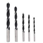 AASONS Brad Point Drill Bits Set Woodworking Drill Bits 5pc Set