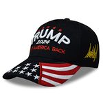 DISHIXIAO Make America Great Again Adjustable Baseball Caps, Unisex 2024 Trump Snapback Sports Hat, Trump2024black, One Size-Large