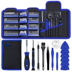 Kingsdun 170Pcs Precision Screwdriver Set with 156 Magnetic Driver Bits, Electronics Repair Tool Kit with Pry Tool Tweezer, Flat, Phillips, Pentalobe, Torx Screwdriver for Computer, PC, Laptop, Xbox